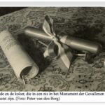 De koker met namen van de gevallenen